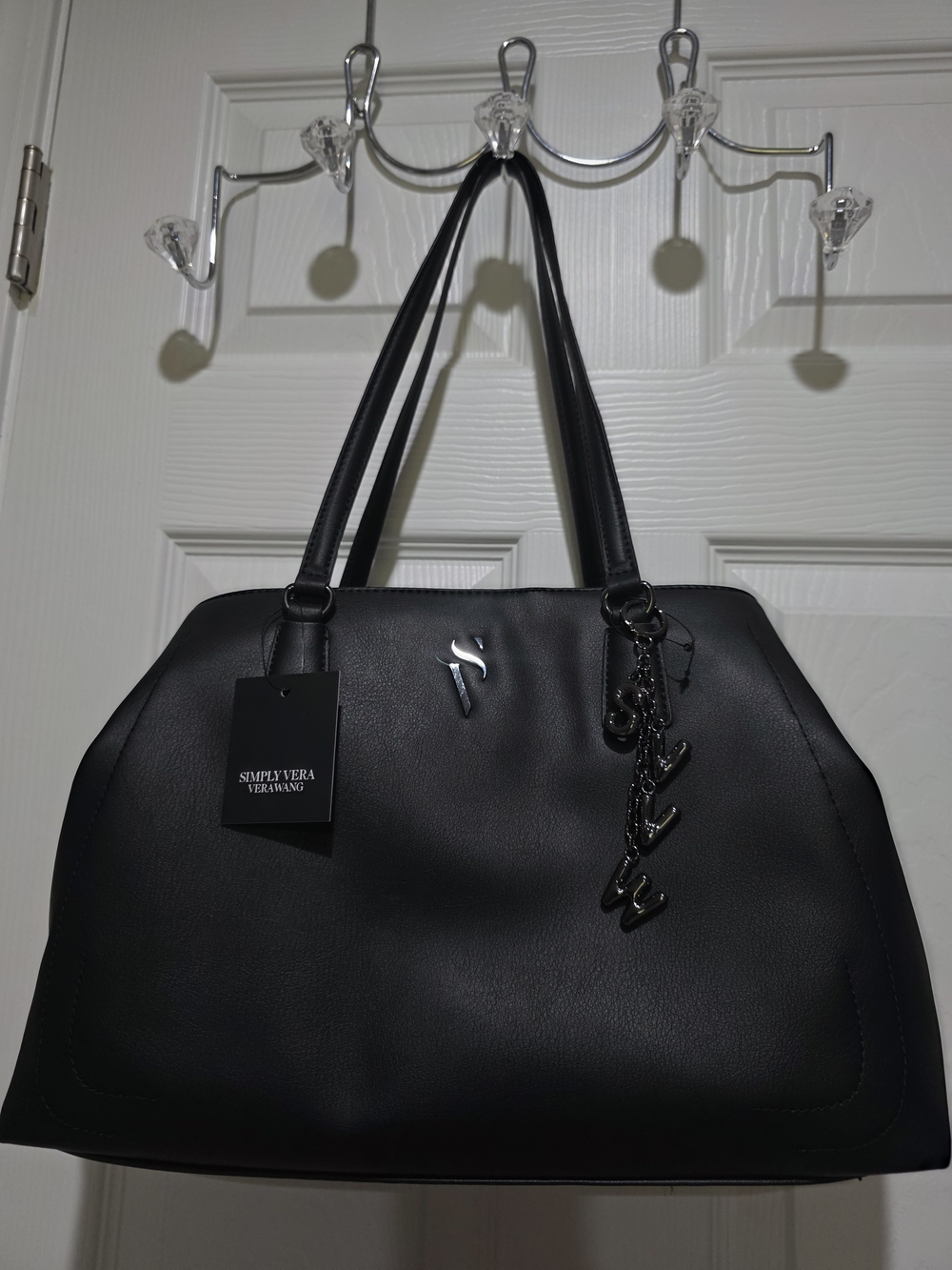 Simply Vera Vera Wang Black Tote Bag